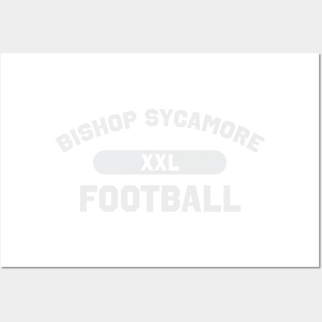 Bishop Sycamore Football - Light Lettering Wall Art by WalkDesigns